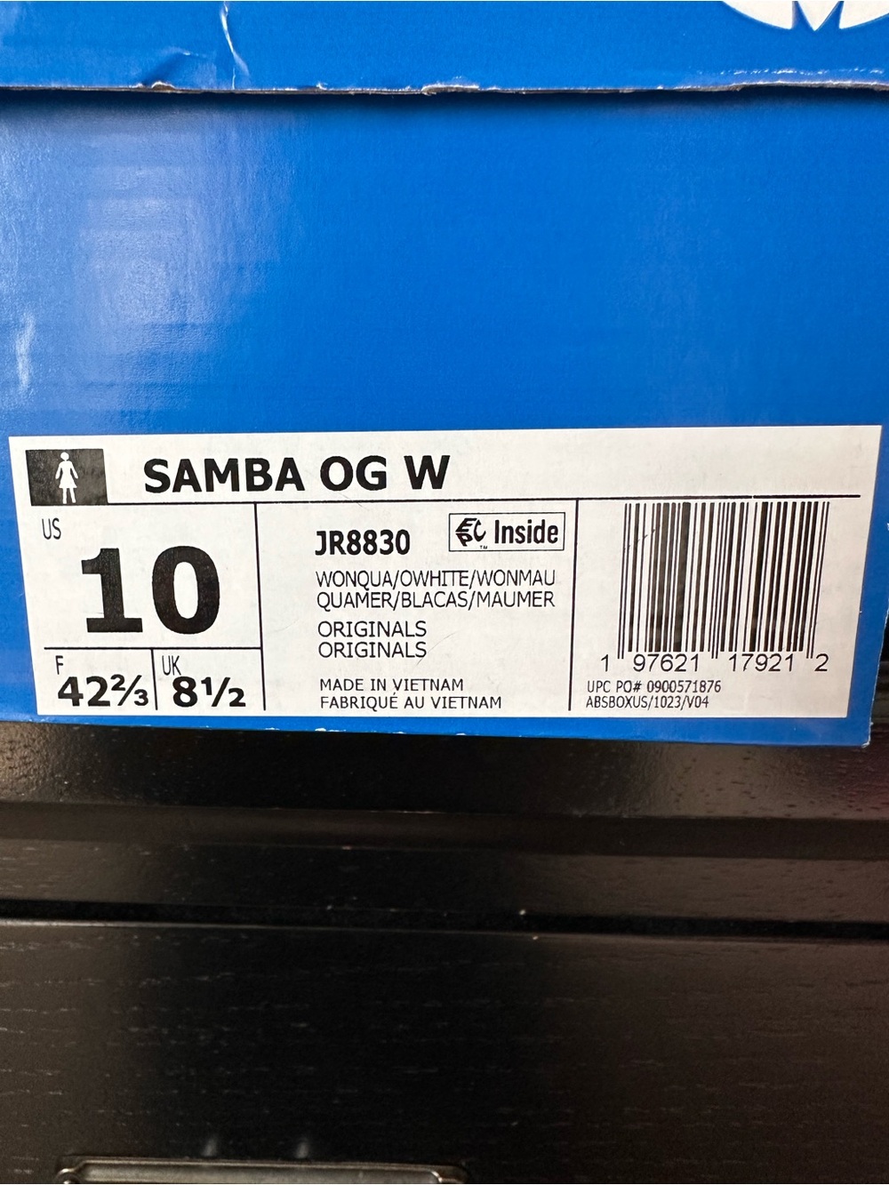 adidas Samba OG W Pink and White Leather Sneakers - Picture 6 of 6